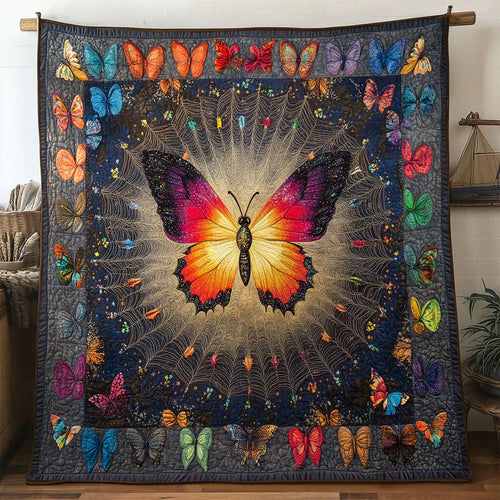 Spectrum Butterfly Quilt Blanket