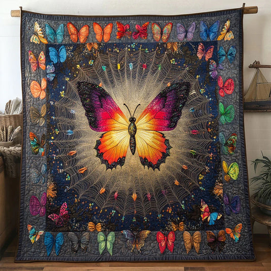 Spectrum Butterfly Quilt Blanket