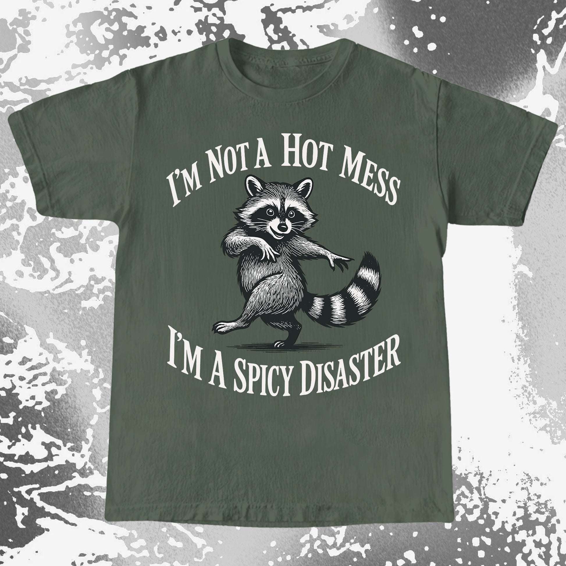 Spicy Disaster Raccoon, funny meme tee gift (view 5)