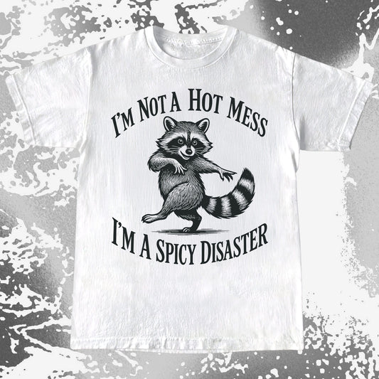 Spicy Disaster Raccoon, funny meme tee gift