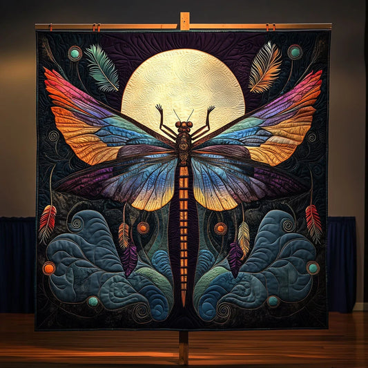 Spirit Dragonfly Quilt Blanket
