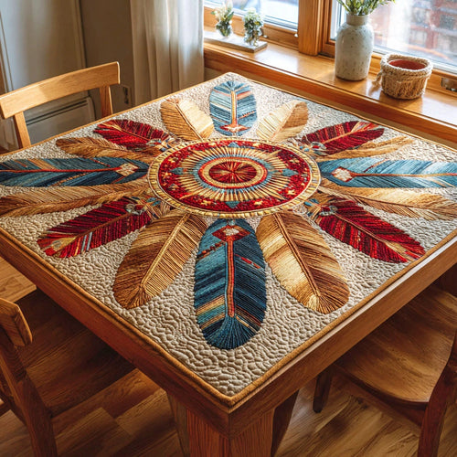 Spirit Feather Quilted Table Topper