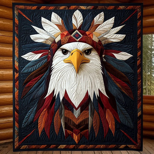 Spirit Guardian Eagle Quilt Blanket