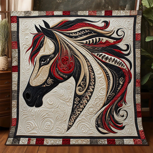 Spirit Horse Vision Quilt Blanket