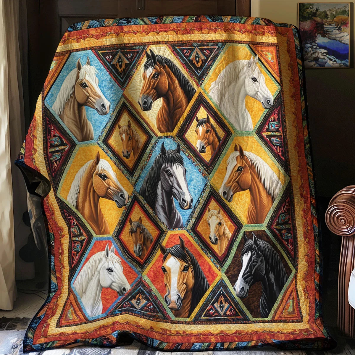Spirit Horse Quilt Blanket