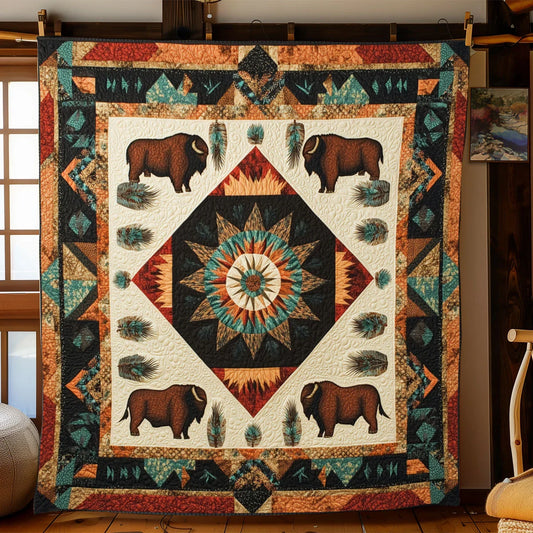 Spirit Of The Plains Quilt Blanket