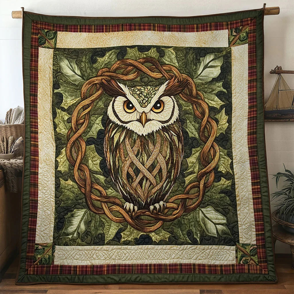 Spirit Owl Quilt Blanket