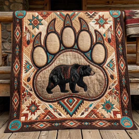 Spirit Paw Of The Wild Quilt Blanket