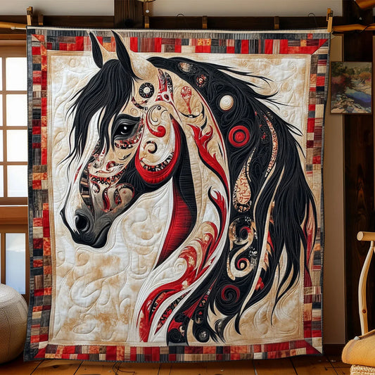Spirit Plains Horse Quilt Blanket