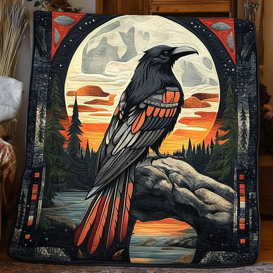 Spirit Raven Journey Quilt Blanket