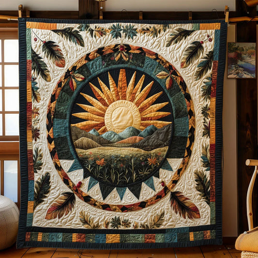 Spirit Sun Quilt Blanket