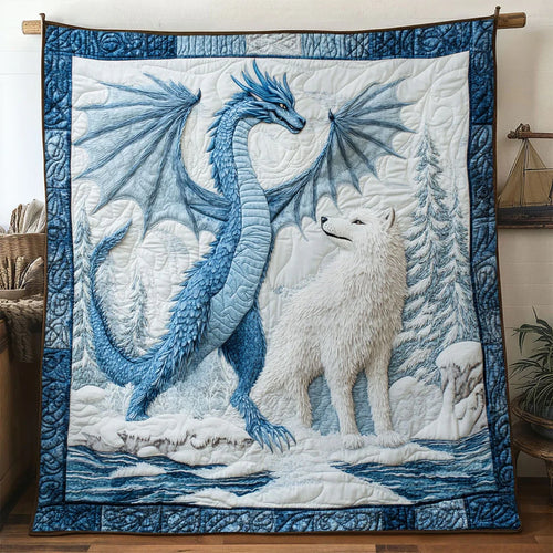 Spirit Wolf Quilt Blanket