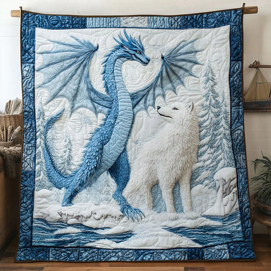 Spirit Wolf Quilt Blanket
