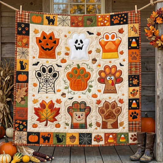 Spooky Paw Patch Quilt Blanket