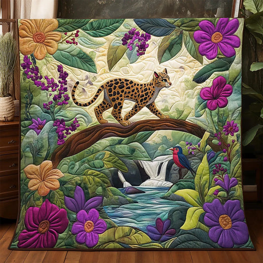 Spotted Cat Quilt Blanket