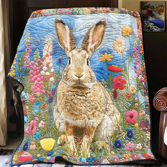 Spring Bunny Quilt Blanket