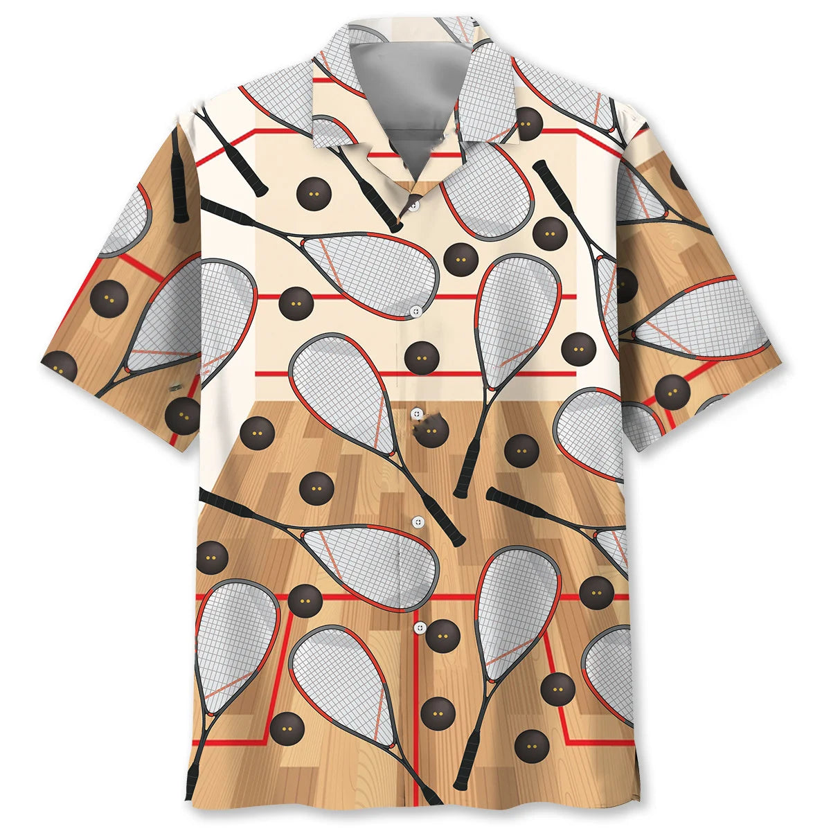 Squash Sport Hawaiian Shirt, custom shirt gift for men