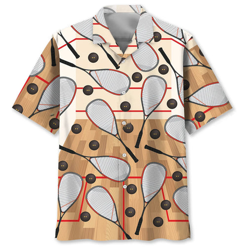 Squash Sport Hawaiian Shirt, custom shirt gift for men
