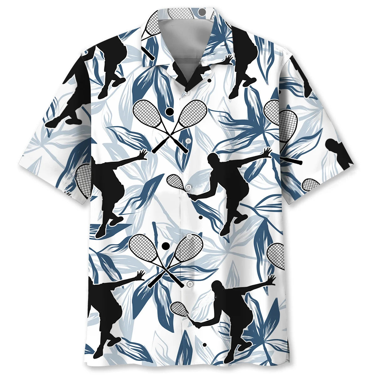 Squash Sport Tropical Player Hawaiian Shirt, custom shirt gift for men