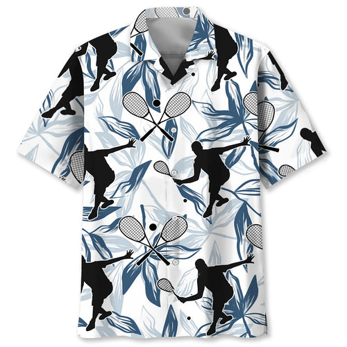 Squash Sport Tropical Player Hawaiian Shirt, custom shirt gift for men