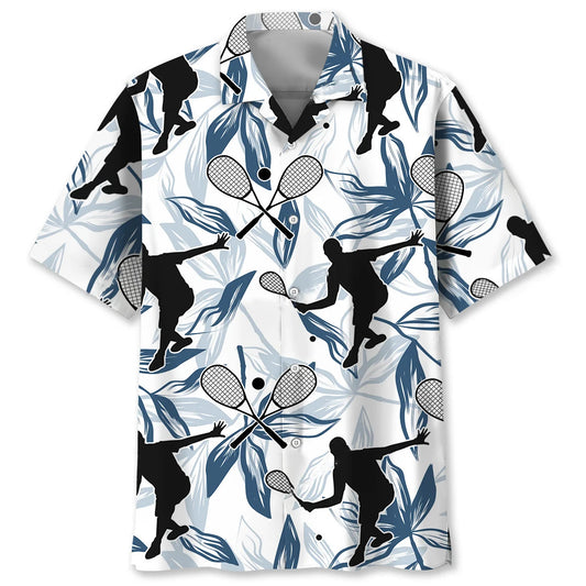 Squash Sport Tropical Player Hawaiian Shirt, custom shirt gift for men