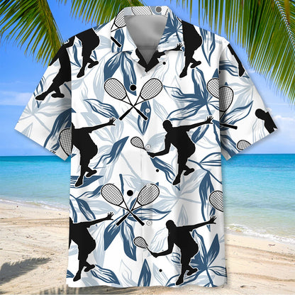 Squash Sport Tropical Player Hawaiian Shirt, custom shirt gift for men (view 2)