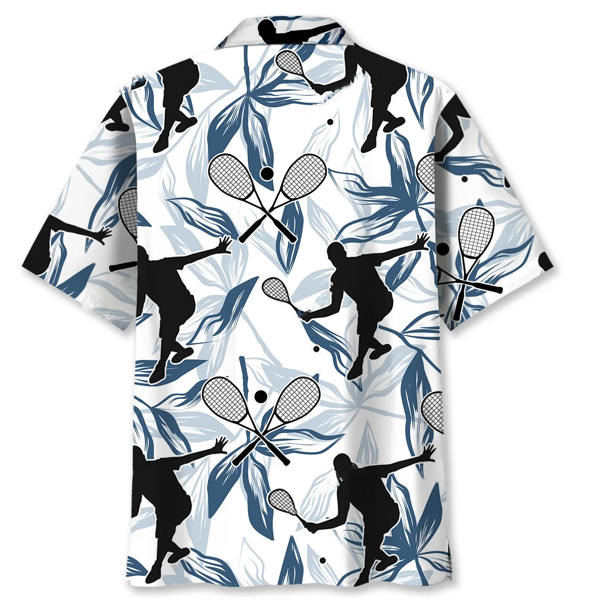Squash Sport Tropical Player Hawaiian Shirt, custom shirt gift for men (view 3)