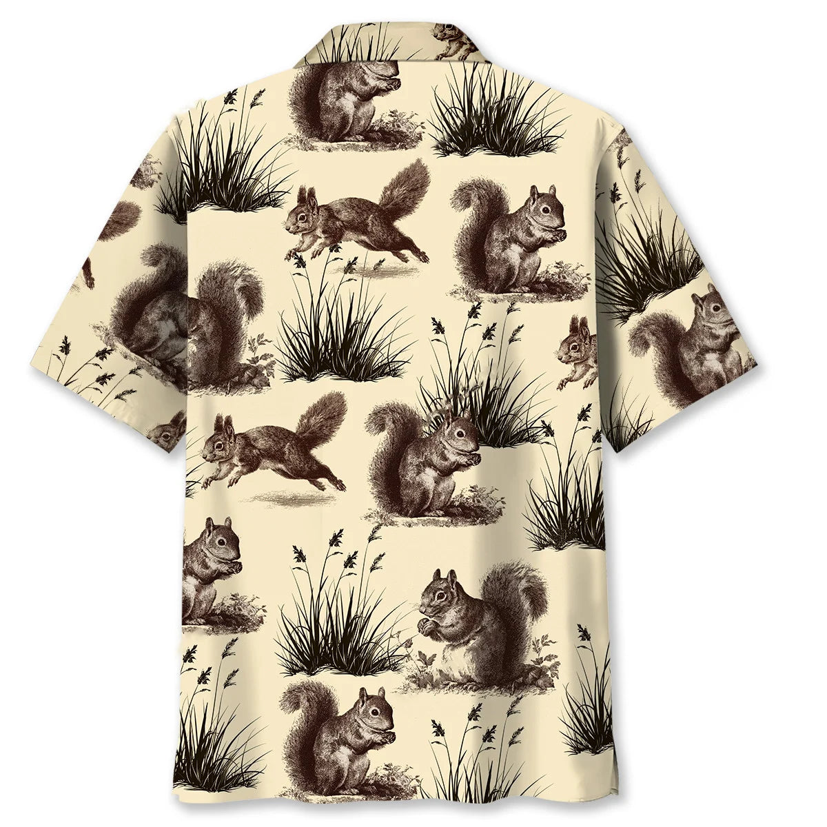 Squirrel Hunting Vintage Hawaiian Shirt, custom shirt gift for men (view 4)