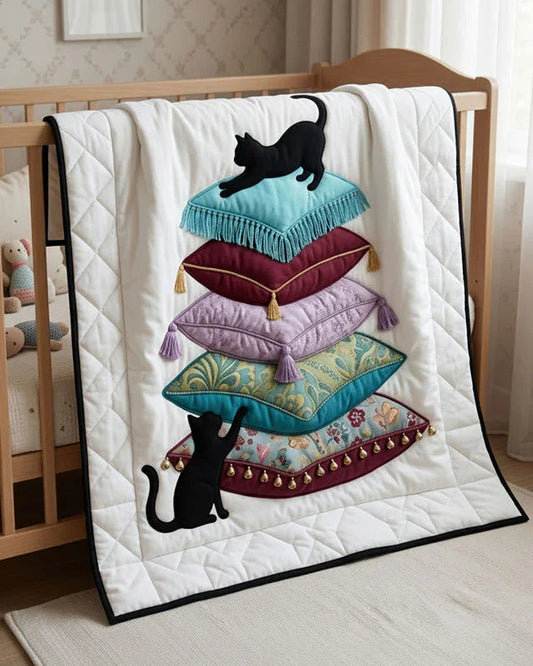 Stack on Stack Quilt Blanket - Quilted Blanket by OtterMia