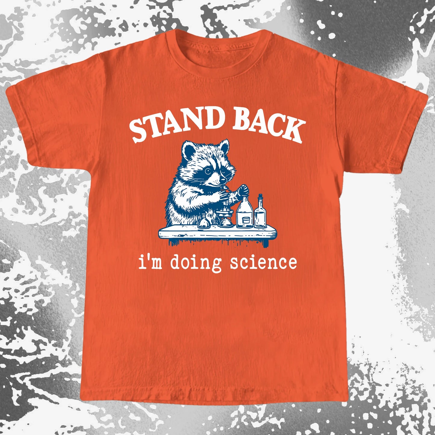 Stand Back I'm Doing Science Raccoon Shirt, funny meme tee gift (view 10)