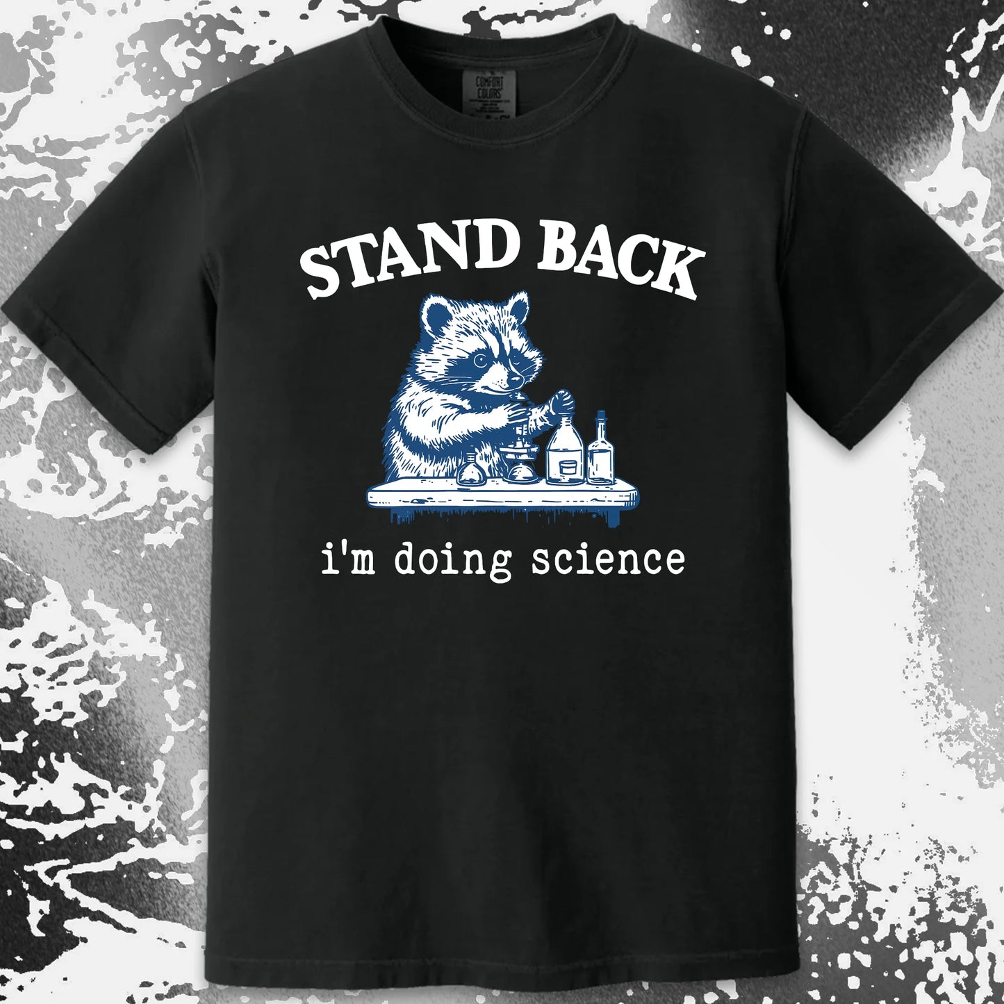 Stand Back I'm Doing Science Raccoon Shirt, funny meme tee gift (view 13)