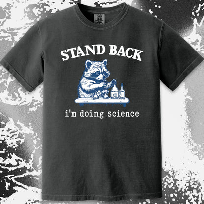 Stand Back I'm Doing Science Raccoon Shirt, funny meme tee gift (view 14)
