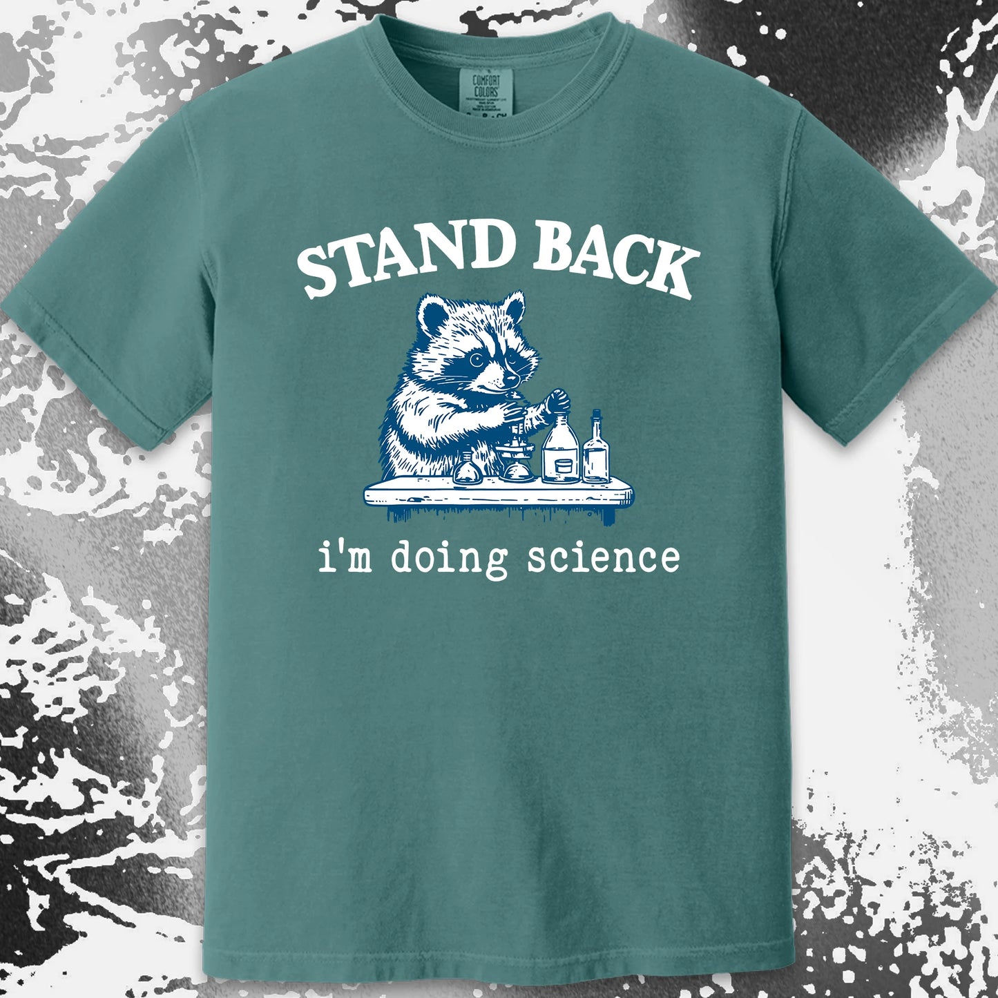 Stand Back I'm Doing Science Raccoon Shirt, funny meme tee gift (view 15)