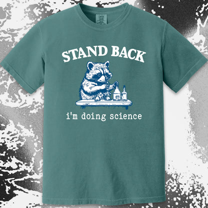 Stand Back I'm Doing Science Raccoon Shirt, funny meme tee gift (view 15)