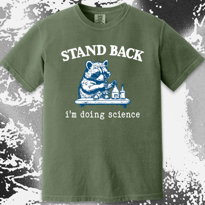 Stand Back I'm Doing Science Raccoon Shirt, funny meme tee gift (view 16)