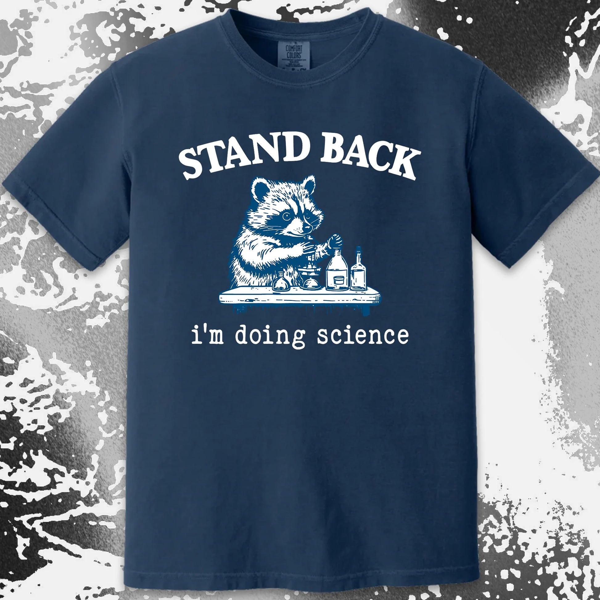 Stand Back I'm Doing Science Raccoon Shirt, funny meme tee gift (view 18)