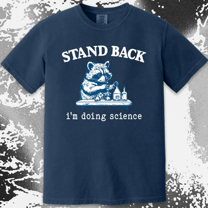 Stand Back I'm Doing Science Raccoon Shirt, funny meme tee gift (view 18)
