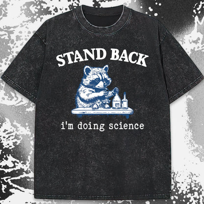 Stand Back I'm Doing Science Raccoon Shirt, funny meme tee gift (view 19)