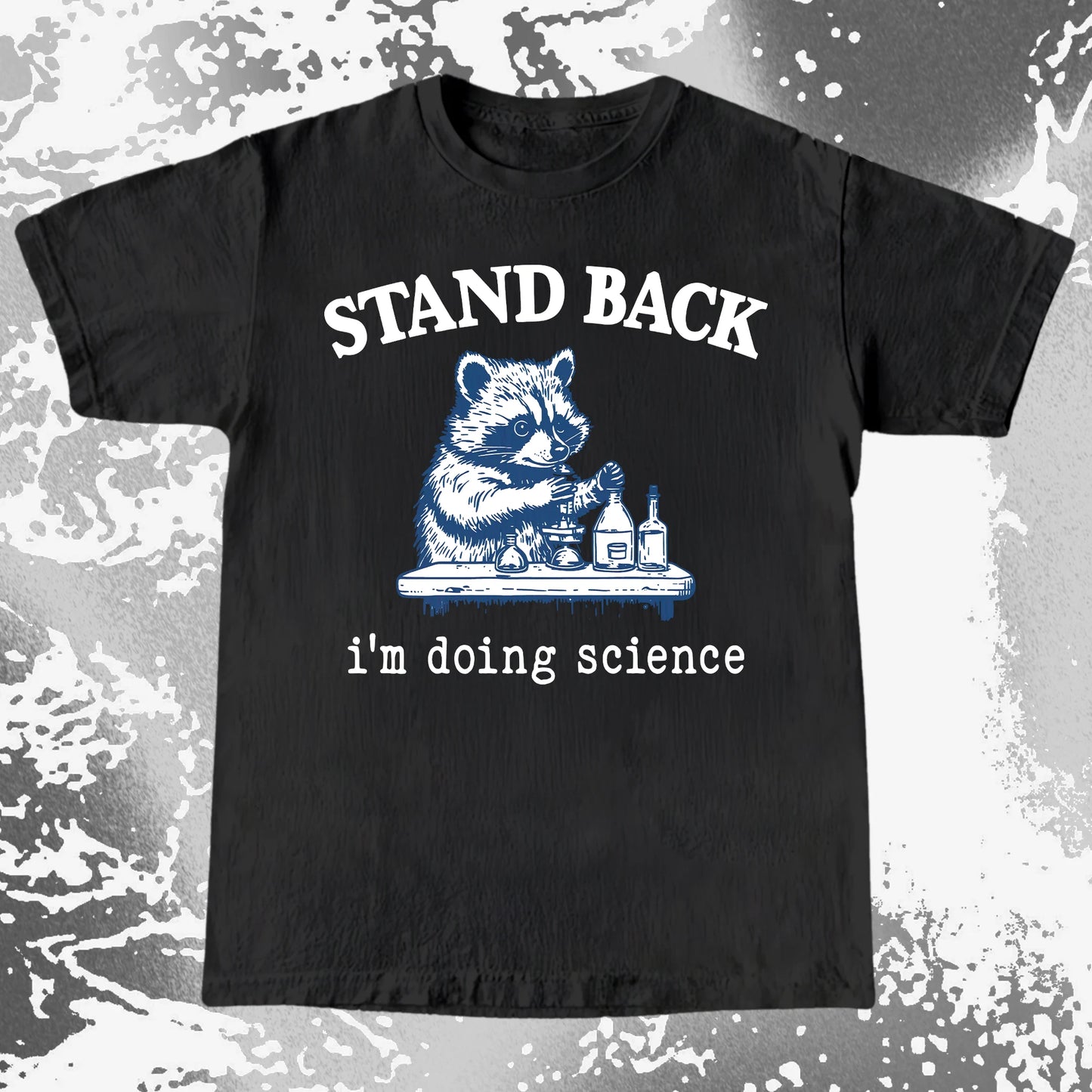 Stand Back I'm Doing Science Raccoon Shirt, funny meme tee gift (view 7)