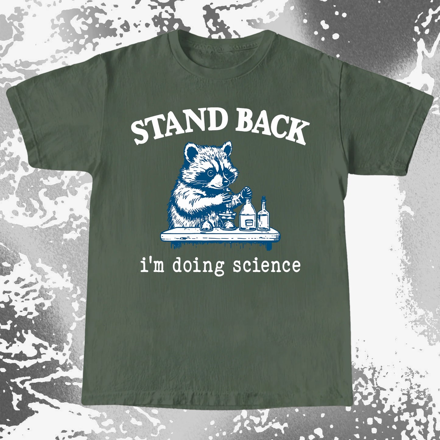 Stand Back I'm Doing Science Raccoon Shirt, funny meme tee gift (view 8)