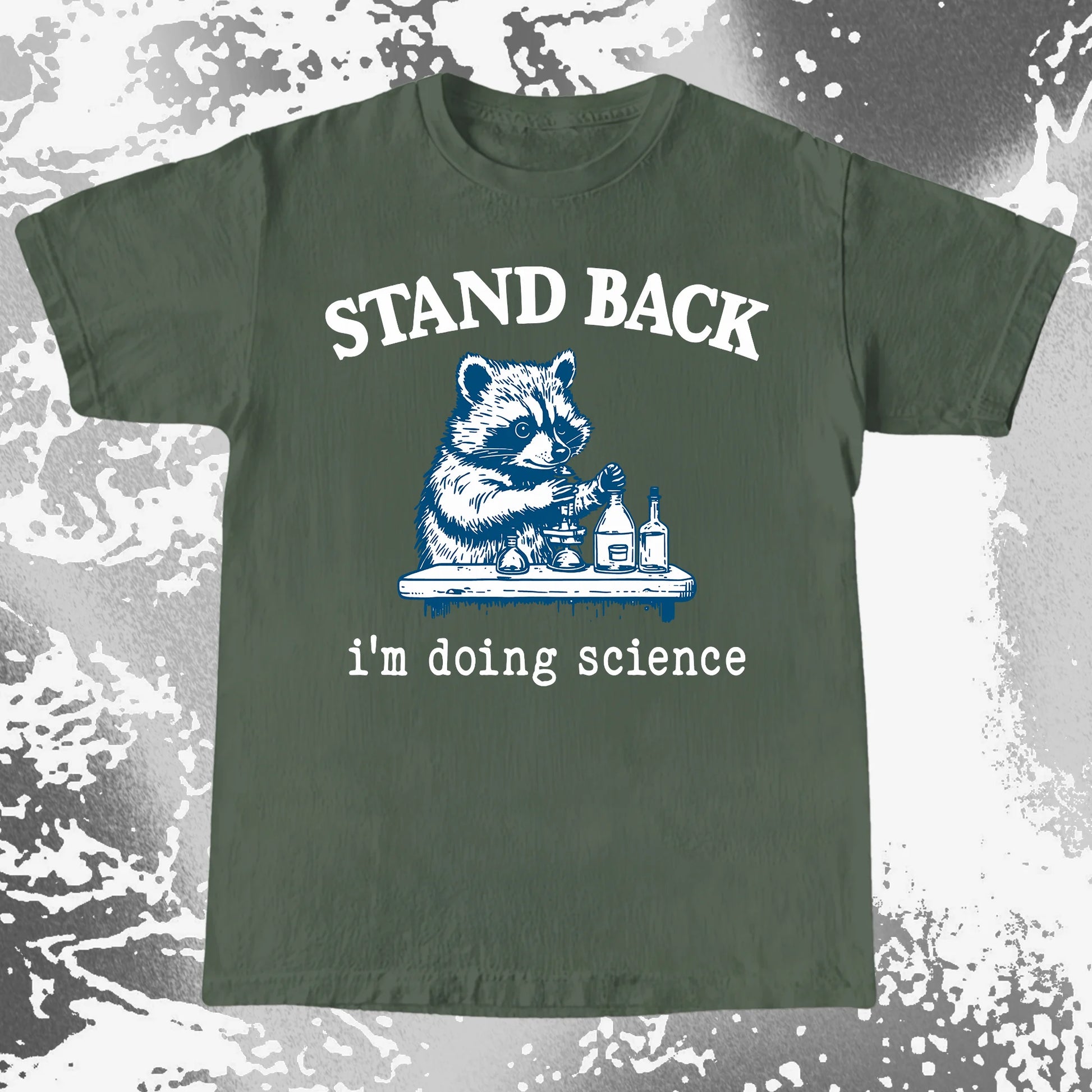 Stand Back I'm Doing Science Raccoon Shirt, funny meme tee gift (view 8)