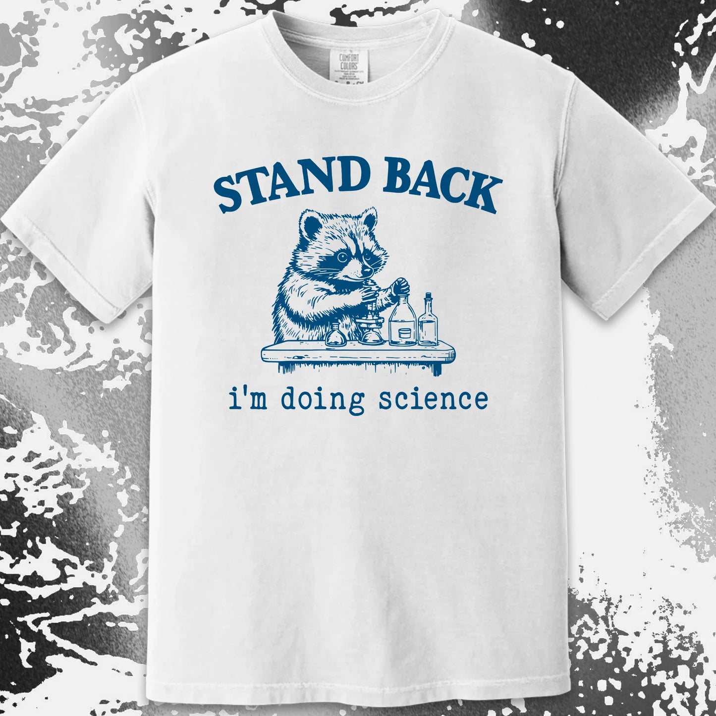 Stand Back I'm Doing Science Raccoon Shirt, funny meme tee gift (view 11)