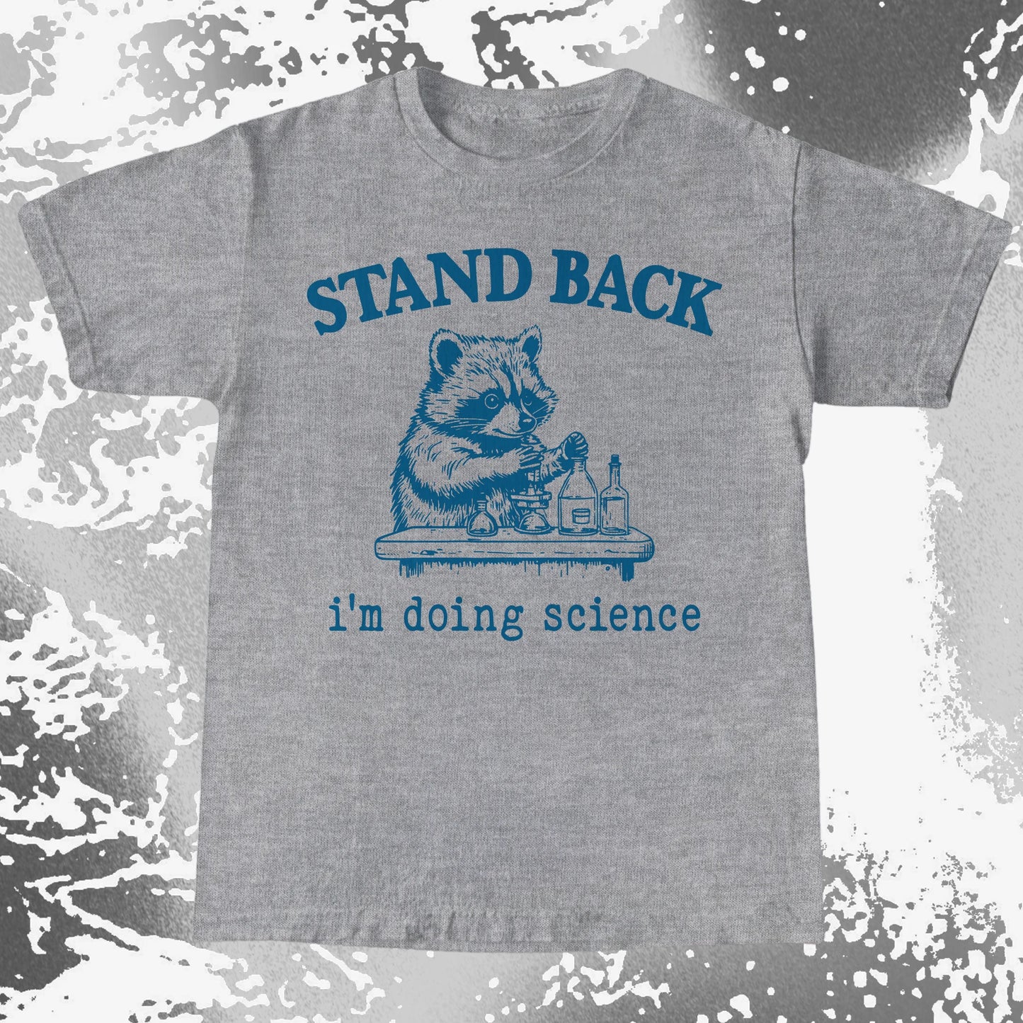 Stand Back I'm Doing Science Raccoon Shirt, funny meme tee gift (view 5)
