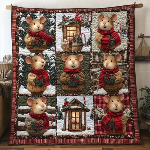 Star Glow Mouse Quilt Blanket