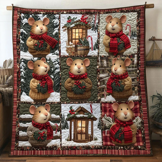 Star Glow Mouse Quilt Blanket