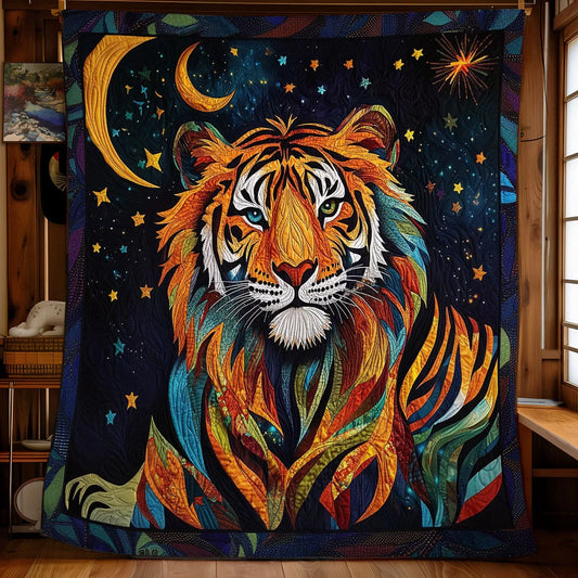 Star Night Tiger Quilt Blanket