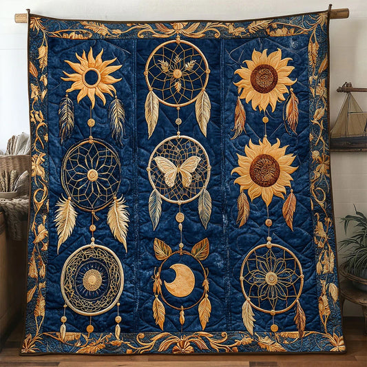 Star Petals Dreamcatcher Quilt Blanket