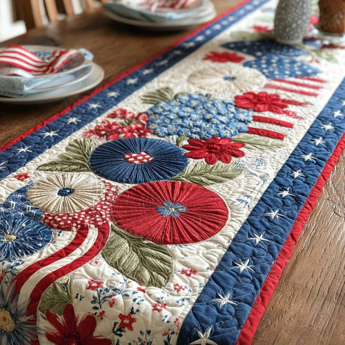 Star-spangled Spirit Quilted Table Runner