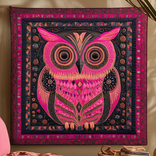 Starfall Owl Quilt Blanket