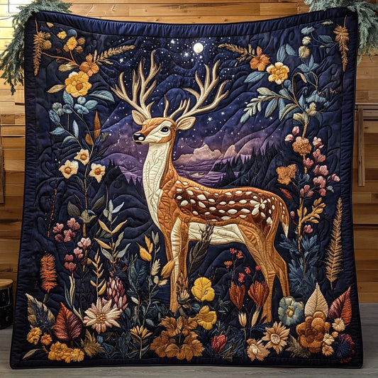 Starry Deer Quilt Blanket